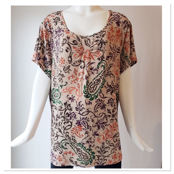 NWOT Plus size paisley printed blouse Size 20-22W - Picture 1 of 8